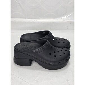 Crocs Siren Clog Black Men Unisex Slip On Casual Chunky Heel Sandal Size M 13